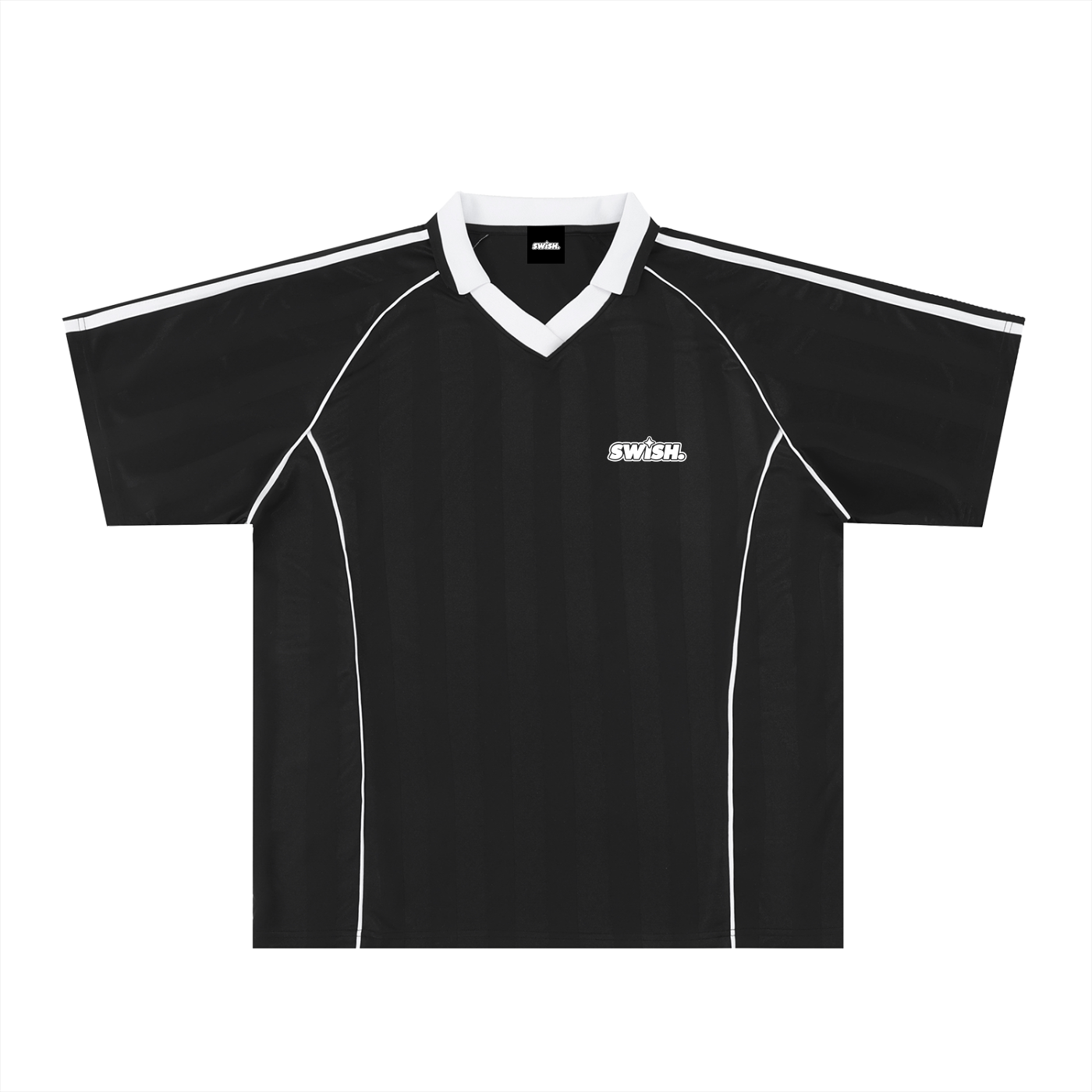 Swish. Shadow Stripe Collared Soccer Jersey