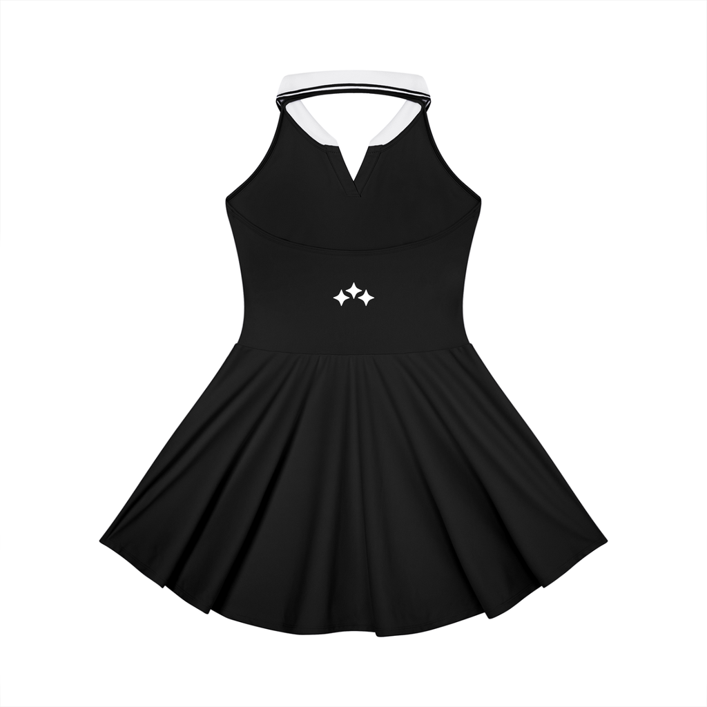 Swish. Women's Collared Halter A-Line Tennis Dress