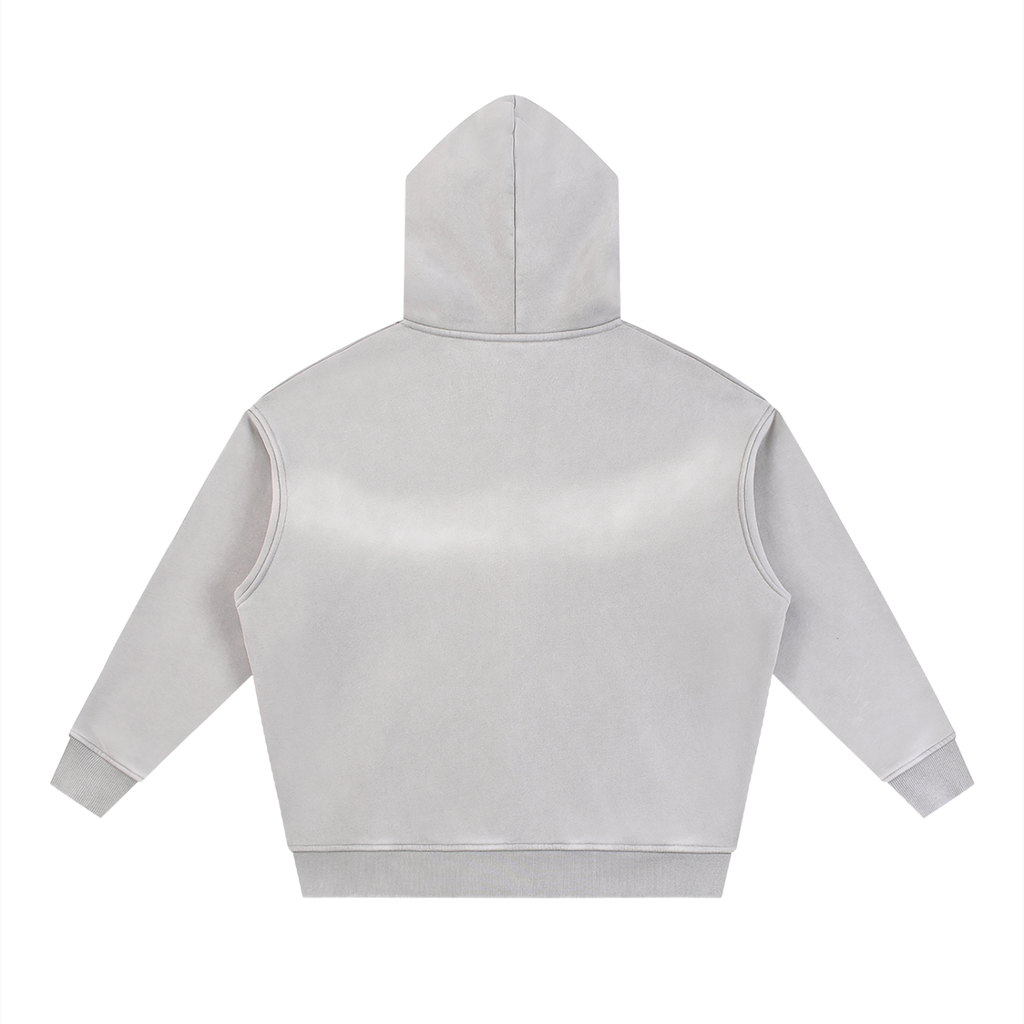 Swish. Sunfade Two-way Zipper Boxy Fleece Hoodie