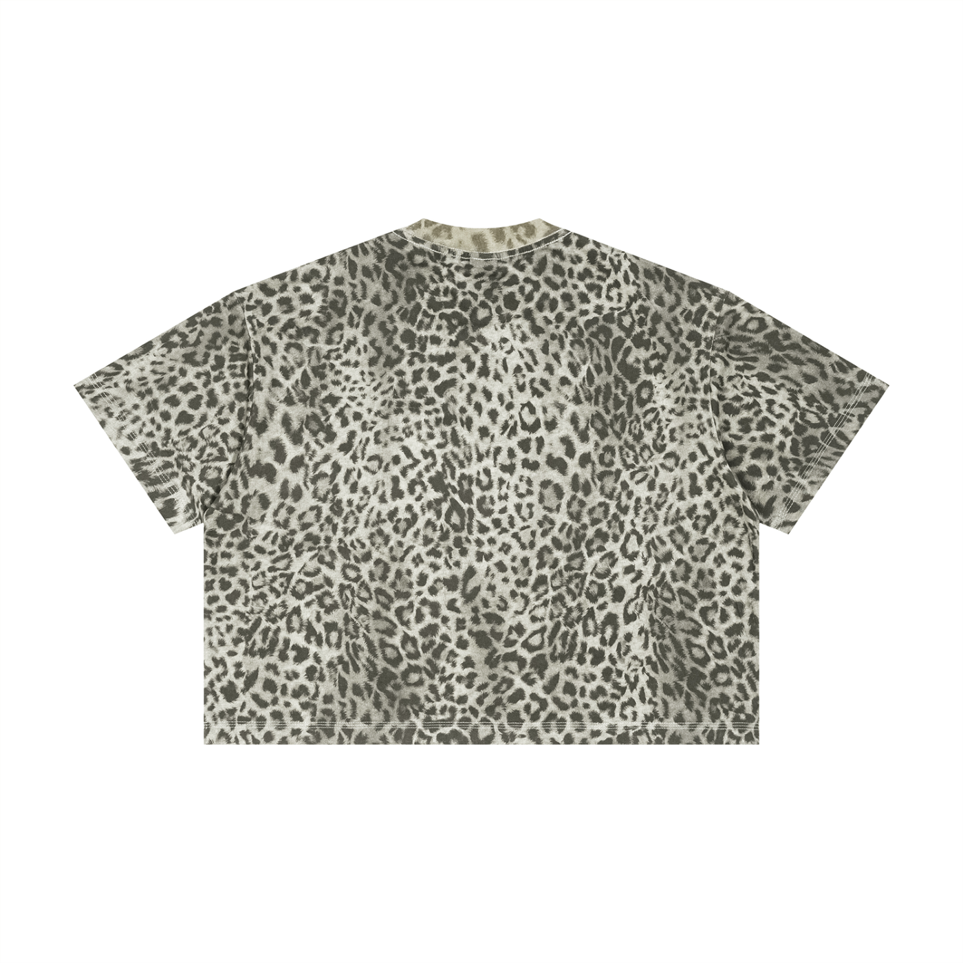 Swish. Unisex Leopard Print Boxy T-Shirt
