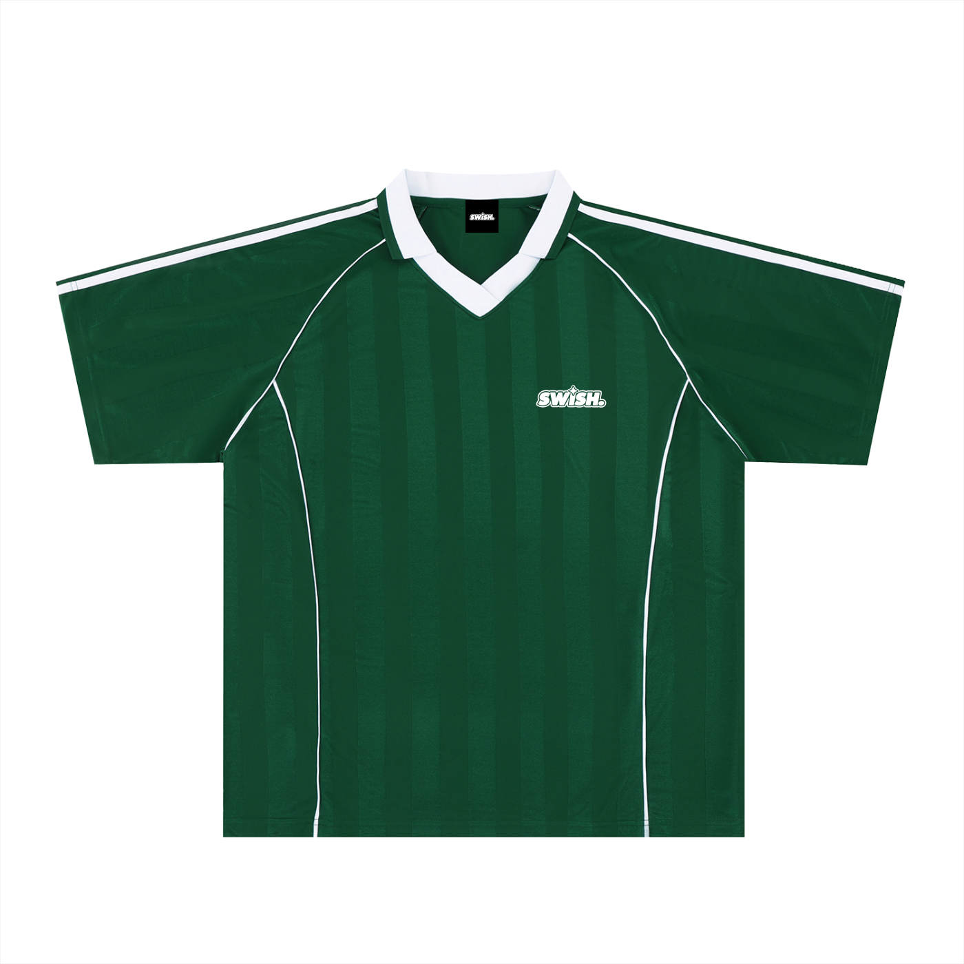 Swish. Shadow Stripe Collared Soccer Jersey
