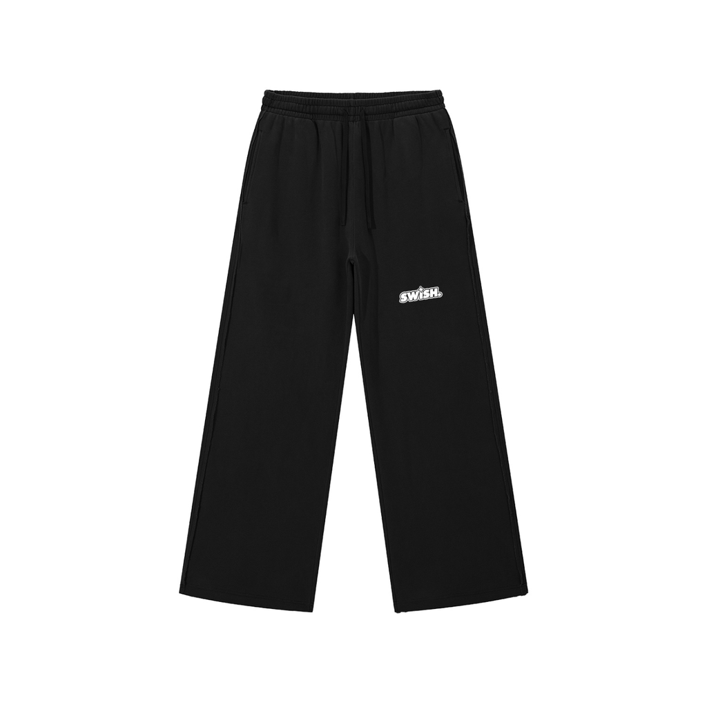 Swish. Snow Washed Raw Edge Sweatpants