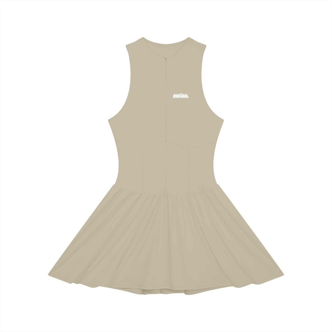 Swish. Women’s Ruched Sleeveless Full-Zip Dress