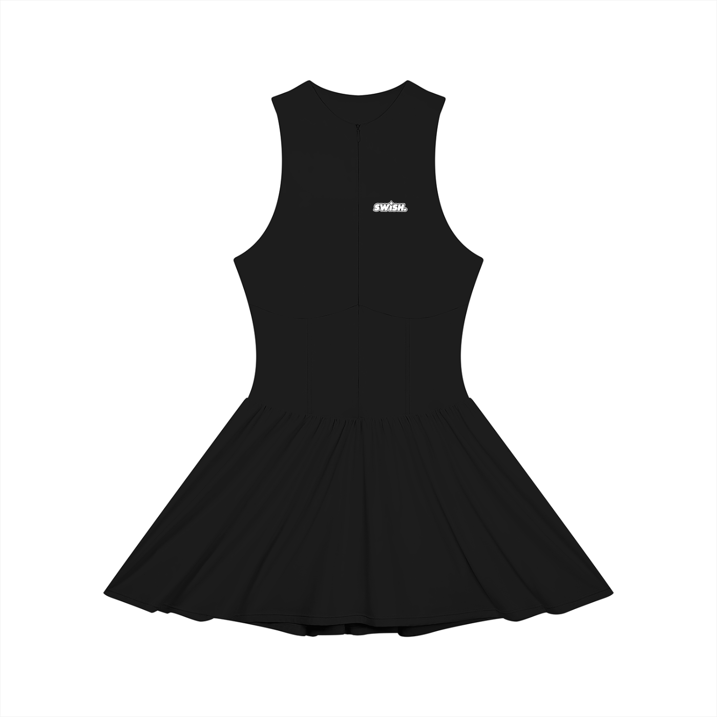Swish. Women’s Ruched Sleeveless Full-Zip Dress