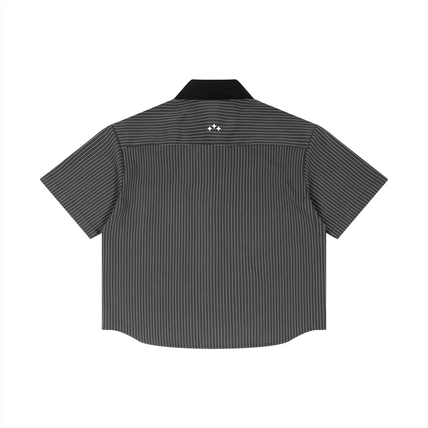 Swish. Unisex Striped Boxy Contrast Collar Shirt