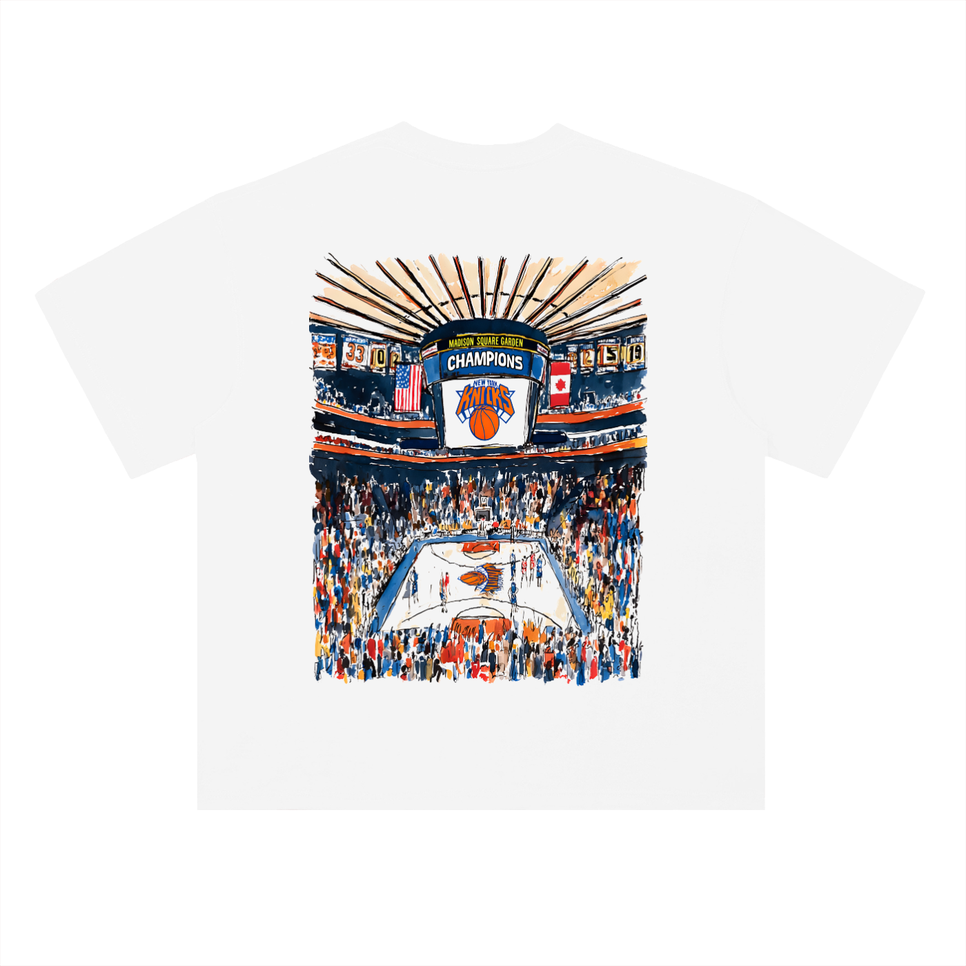 Swish. "New York Champions" Heavyweight Drop Shoulder Cotton T-Shirt