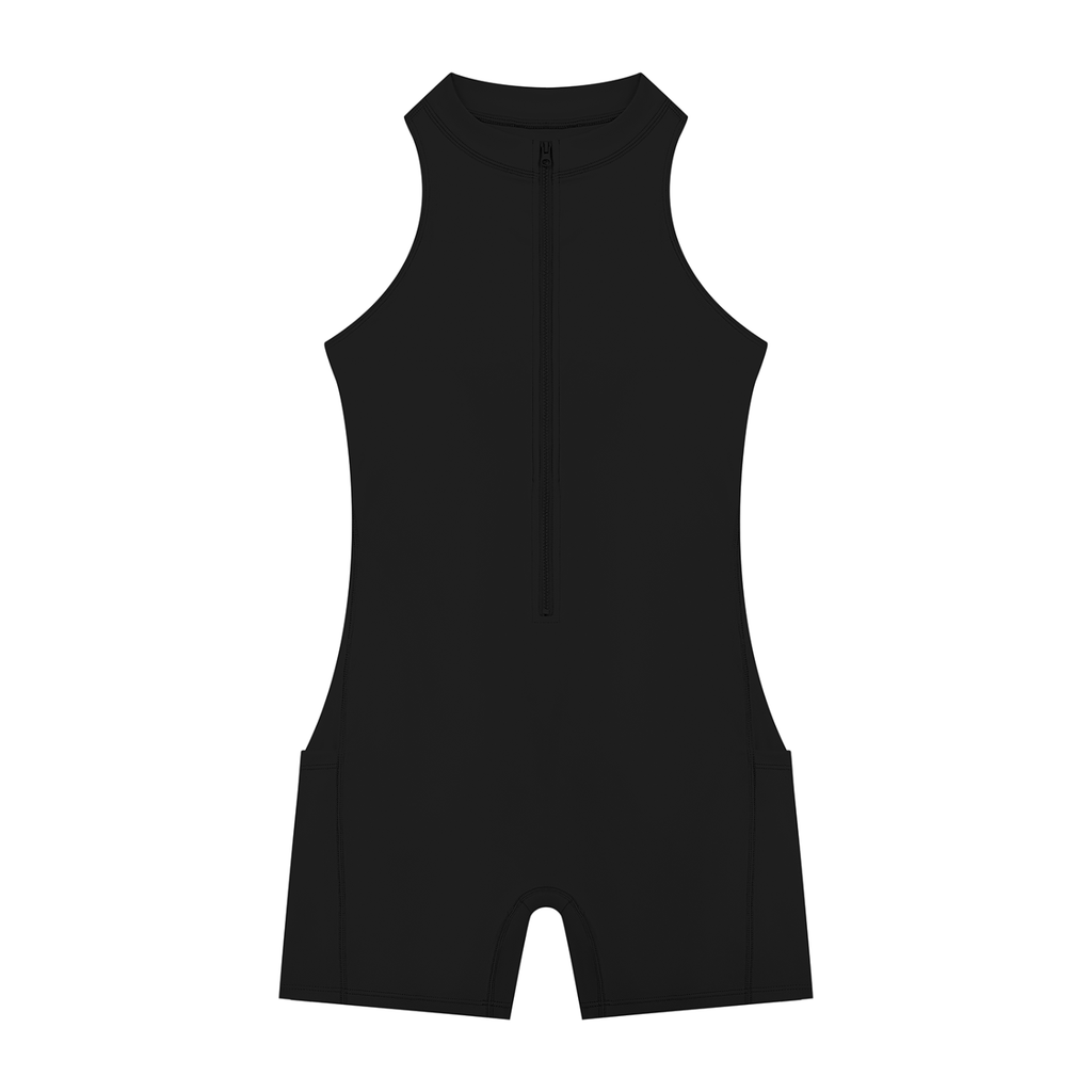 Sweat. Women’s Quarter-Zip Yoga Romper