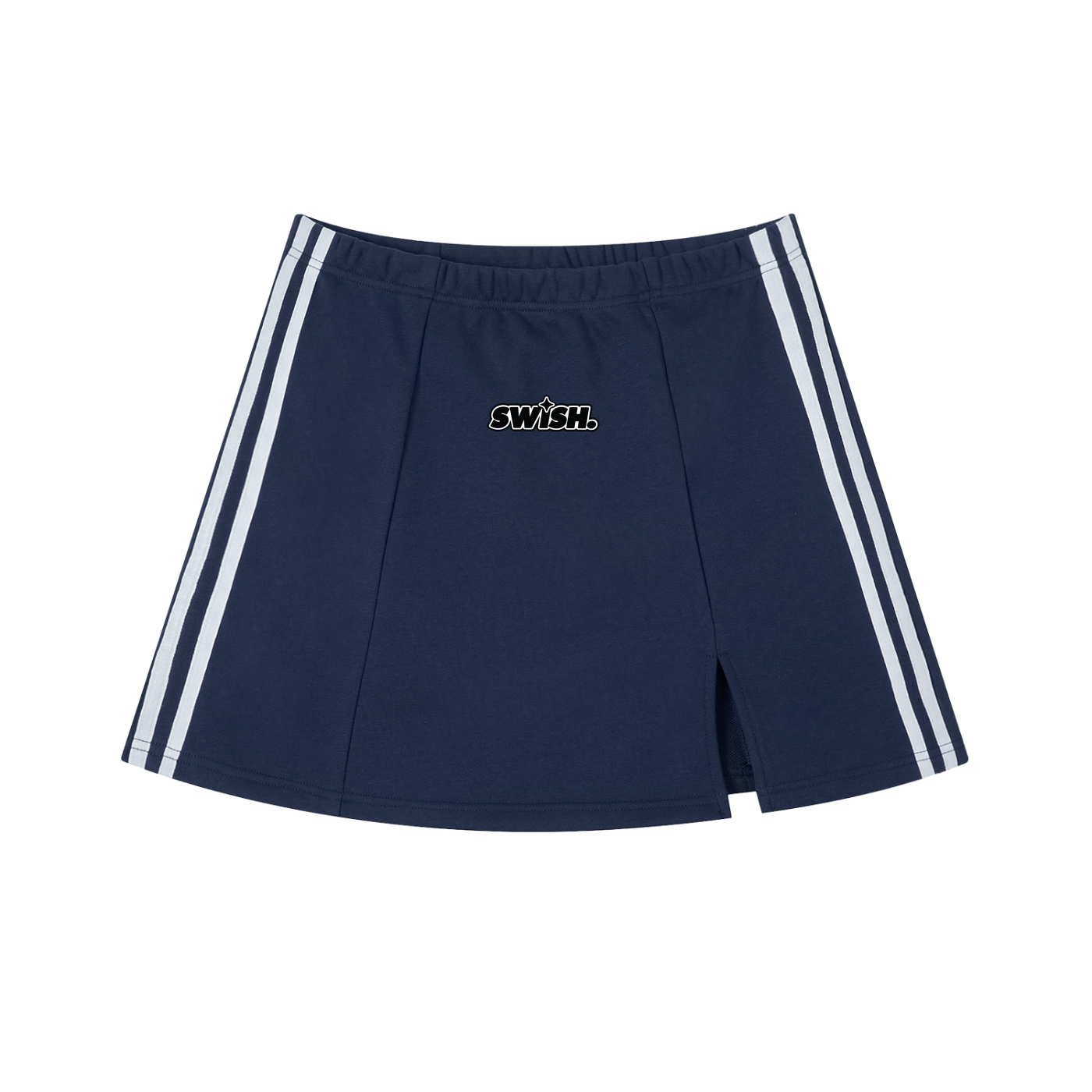Swish. Women's Contrast Side Stripe Slit Skirt